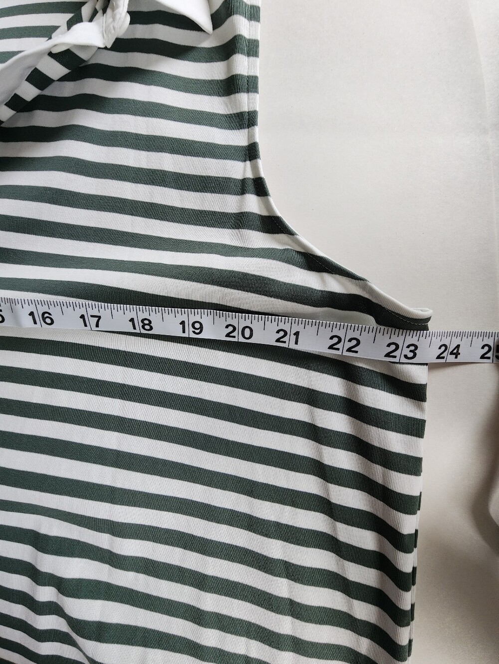 Lafayette 148 Striped Button Front Sleeveless Shirt Top Green & White XXL - Picture 8 of 11